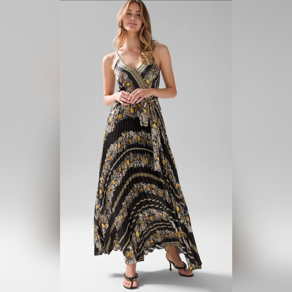 Elegant Black Floral Maxi Dress